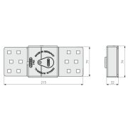 KIT CERRADURA CANDADO VANLOCK DI141-2 TWINS